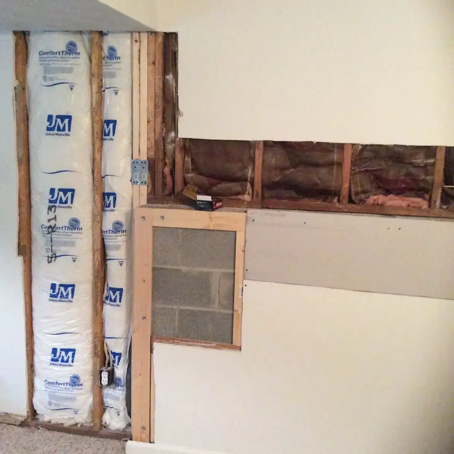 Wall insulation replacement during Contents Cleaning & Restoration in Hibbing